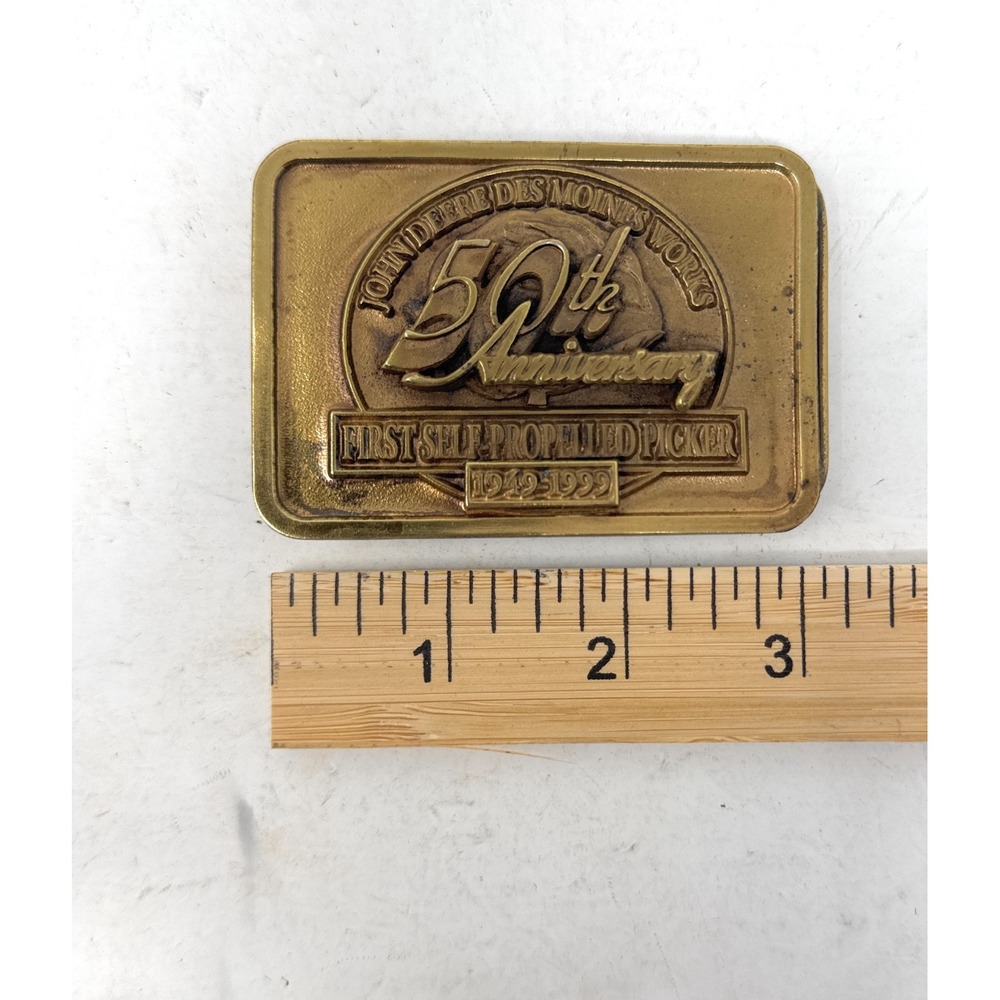 JOHN DEERE Belt Buckle 50th Anniversary Self-Propelled‎ 1999 62 of 1000